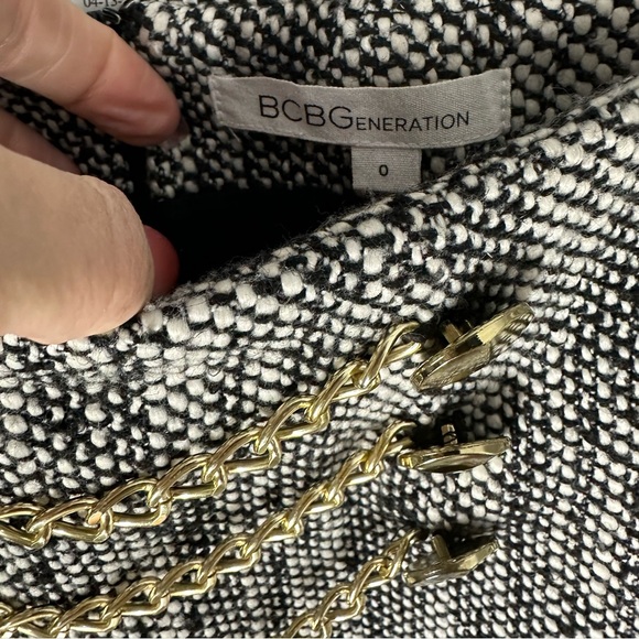 BCBG wool tweed embellished mini skirt 0 - Picture 9 of 14